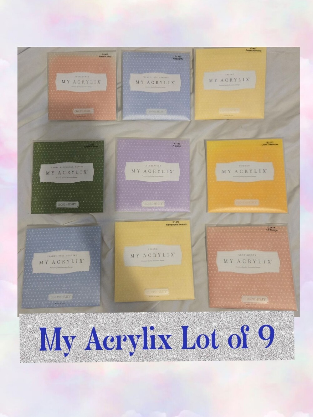 My Acrylix Stamp Lot Of 9